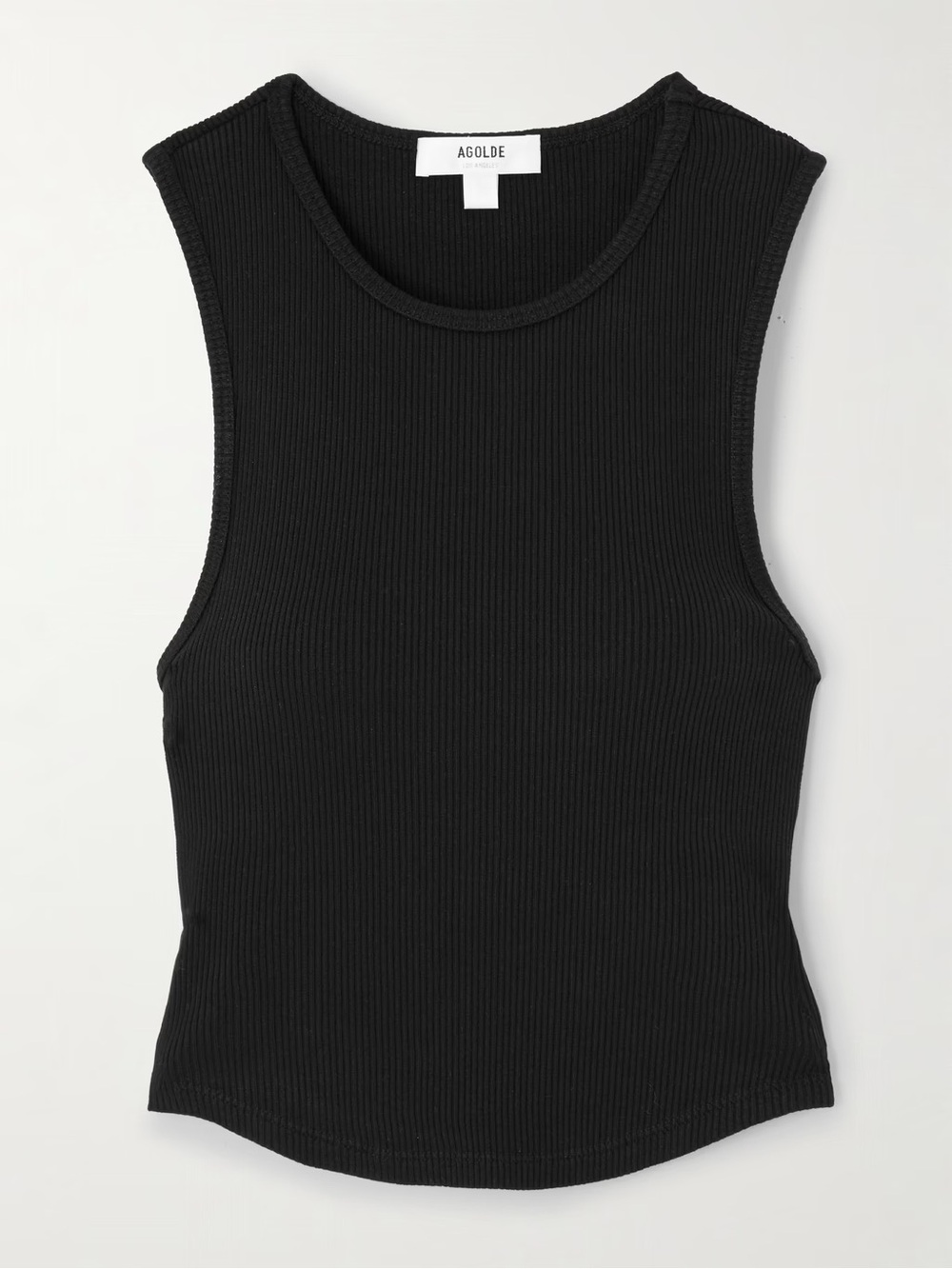 Agolde Black Ribbed Sleeveless Tank NWT
